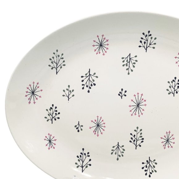 Vintage Franciscan Ware Echo 16" Oval Serving Platter Gladding McBean Atomic MCM - Picture 2 of 9